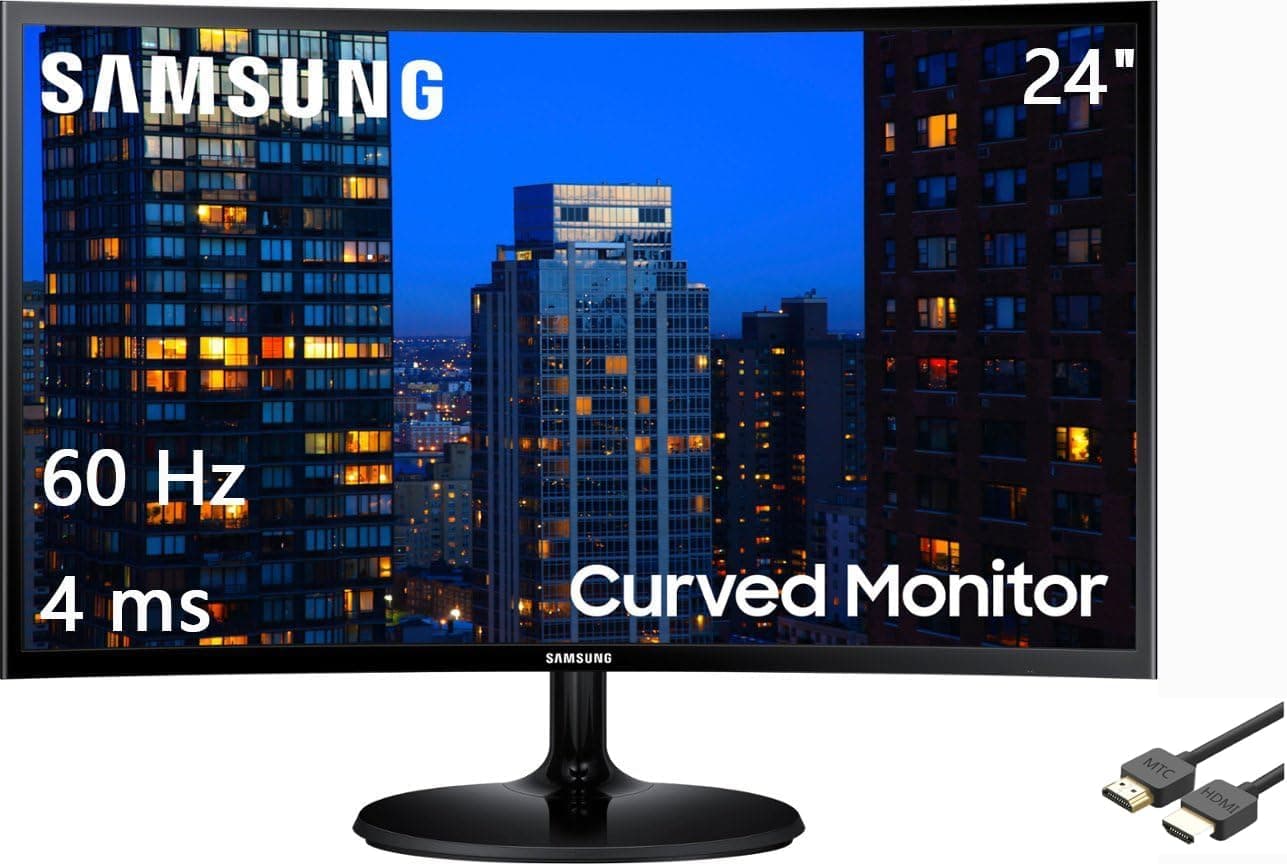 SAMSUNG 24 CURVED MONITOR  VGA HDMI PORT
