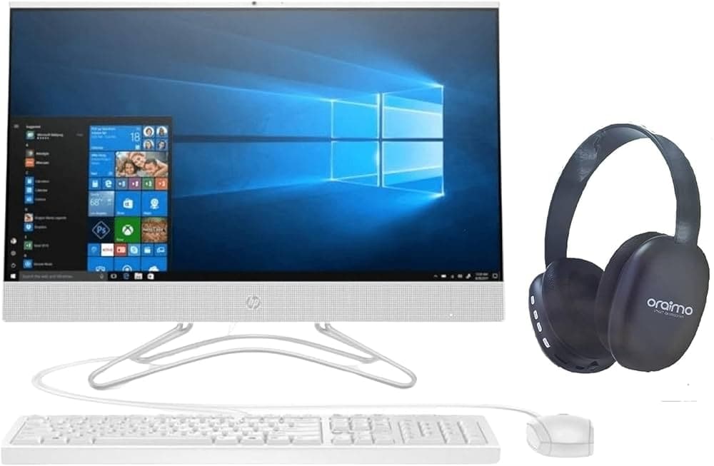 HP 200 G4 AIO CORE I5 1235U 21.5 FHD (1920 1080) LED UWVA 250 LCD PANEL 8GB 512SSD